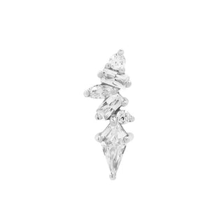 Mixt - CZ - Threadless End Threadless Ends Buddha Jewelry White Gold