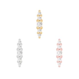Nala - Diamond - Threadless End Threadless Ends Buddha Jewelry