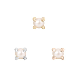 Pearl Prong - Threadless End Threadless Ends Buddha Jewelry