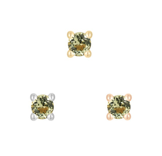 Peridot Prong - Threadless End Threadless Ends Buddha Jewelry