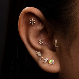 Luminescent - CZ - Threadless End Threadless Ends Buddha Jewelry