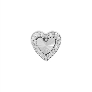 Rebel Heart - Diamond - Threadless End Threadless Ends Buddha Jewelry White Gold