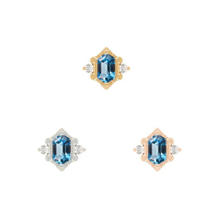 Reyna - London Blue Topaz - Threadless End Threadless Ends Buddha Jewelry
