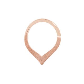 Rise Sandblast - Seam Ring Seam Rings Buddha Jewelry Rose Gold 5/16"