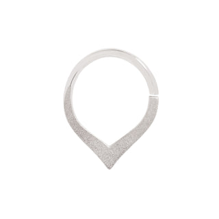 Rise Sandblast - Seam Ring Seam Rings Buddha Jewelry White Gold 5/16"