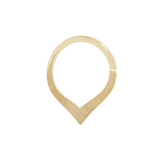 Rise Sandblast - Seam Ring Seam Rings Buddha Jewelry Yellow Gold 5/16"