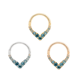 Rise + Shine - Blue Topaz Ombre - Clicker Clickers Buddha Jewelry   