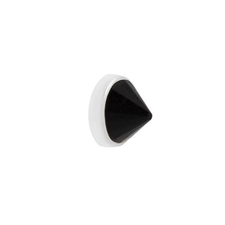 Round Reverse Set - Black Spinel - Threadless End Threadless Ends Buddha Jewelry White Gold