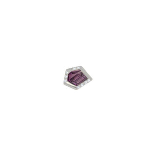 Route - Amethyst - Threadless End Threadless Ends Buddha Jewelry White Gold