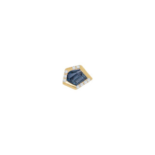 Route - London Blue Topaz - Threadless End Threadless Ends Buddha Jewelry Yellow Gold