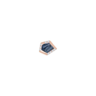 Route - London Blue Topaz - Threadless End Threadless Ends Buddha Jewelry Rose Gold