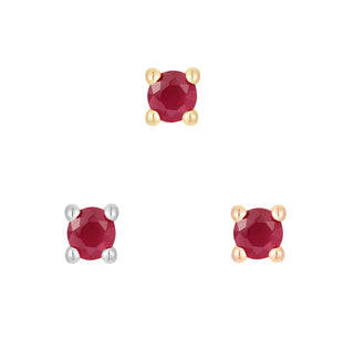 Ruby Prong - Threadless End Threadless Ends Buddha Jewelry