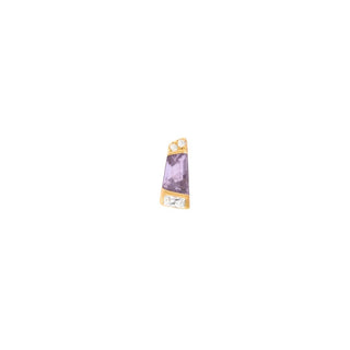 Saboteur - Amethyst - Threadless End Threadless Ends Buddha Jewelry Yellow Gold