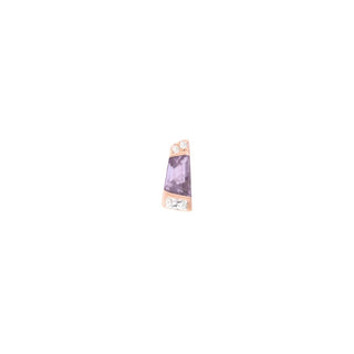 Saboteur - Amethyst - Threadless End Threadless Ends Buddha Jewelry Rose Gold