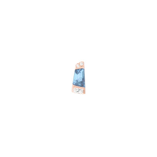 Saboteur - London Blue Topaz - Threadless End Threadless Ends Buddha Jewelry Rose Gold