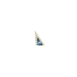 Transmission - London Blue Topaz - Threadless End Threadless Ends Buddha Jewelry Yellow Gold