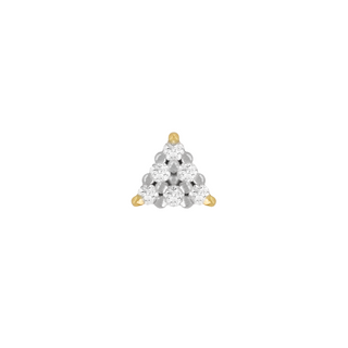 Vain - Diamond - Threadless End Threadless Ends Buddha Jewelry Yellow Gold