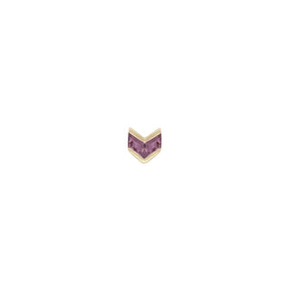 Vande - Amethyst - Threadless End Threadless Ends Buddha Jewelry Yellow Gold
