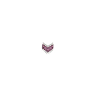 Vande - Amethyst - Threadless End Threadless Ends Buddha Jewelry White Gold