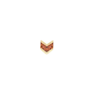 Vande - Garnet - Threadless End Threadless Ends Buddha Jewelry Yellow Gold