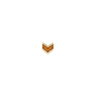 Vande - Orange Garnet - Threadless End Threadless Ends Buddha Jewelry Yellow Gold