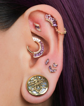 Rave - Amethyst - Threadless End Threadless Ends Buddha Jewelry