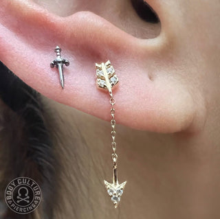 Merida - CZ - Threadless End Threadless Ends Buddha Jewelry