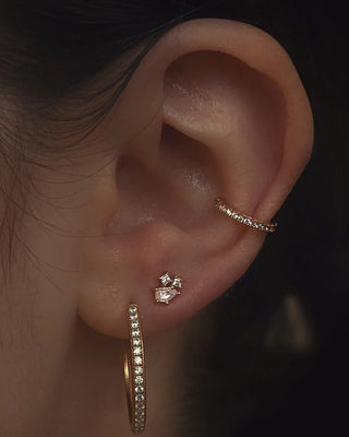 Lyra - CZ Threadless Ends Buddha Jewelry