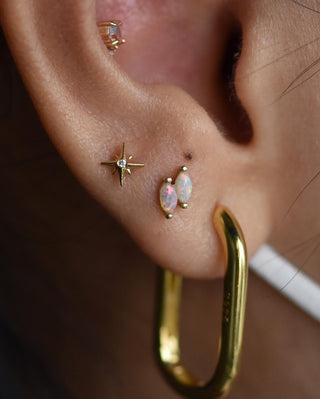 Double Zuri Marquise Opal Threadless Ends Buddha Jewelry
