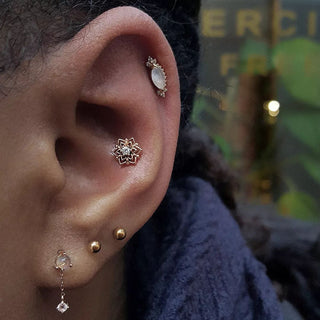 Mandala - CZ - Threadless End Threadless Ends Buddha Jewelry