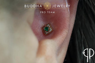 Grace - Green Spinel - Threadless End Threadless Ends Buddha Jewelry