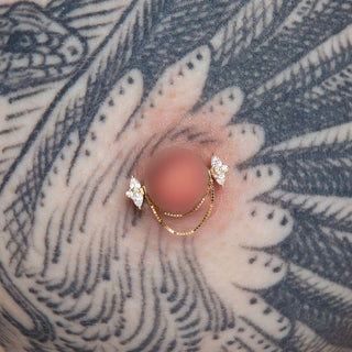 Ethereal - CZ - Forward Facing Threadless End Threadless Ends Buddha Jewelry