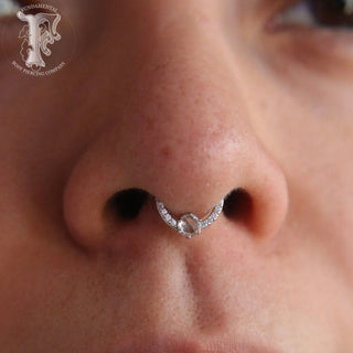 Tinsley - CZ + White Sapphire - Clicker Clickers Buddha Jewelry