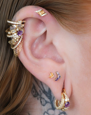 Rave - Amethyst - Threadless End Threadless Ends Buddha Jewelry