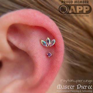 Amethyst Prong - Threadless End Threadless Ends Buddha Jewelry