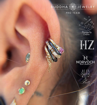 London - CZ - Clicker Clickers Buddha Jewelry   
