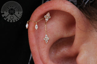 Ethereal Remix - CZ - Threadless End Threadless Ends Buddha Jewelry
