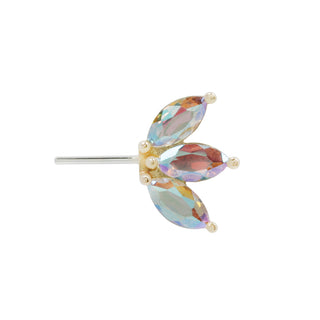Moet - Mercury Mist - Forward Facing Threadless Ends Buddha Jewelry Yellow Gold