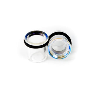 Glass Eyelets - Assorted Iridescent Glass Buddha Jewelry