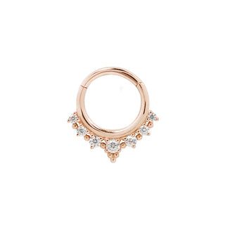 Lala - CZ - Clicker Clickers Buddha Jewelry Rose Gold 5/16" 
