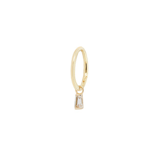 La Madeleine Baguette Charm - White Topaz Charms Buddha Jewelry