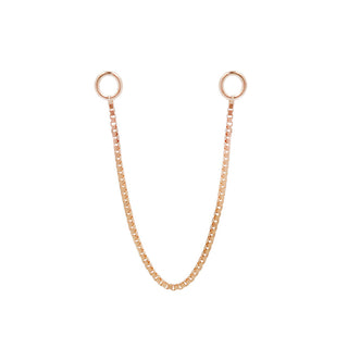 Single Box Chain Chains Buddha Jewelry Rose Gold 13mm