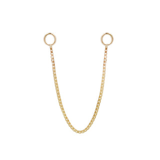 Single Box Chain Chains Buddha Jewelry Yellow Gold 13mm
