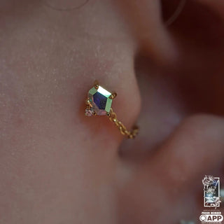 Elicit - Mercury Mist Topaz + CZ - Threadless End Threadless Ends Buddha Jewelry