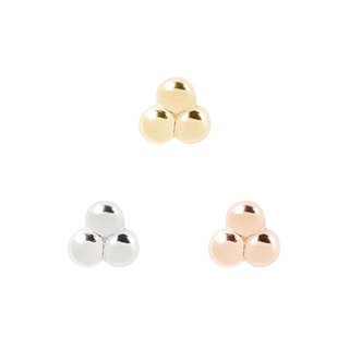 3 Bead Cluster - Threadless End Threadless Ends Buddha Jewelry