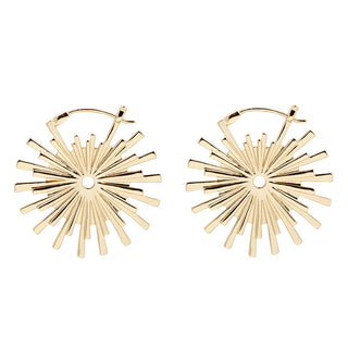 Galaxy Earrings Gold Plated Metal Hanging Earrings Buddha Jewelry Yellow Gold Plated Small