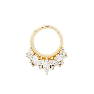 Elite - CZ - Clicker Clickers Buddha Jewelry Yellow Gold 5/16"