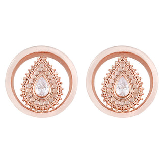 Deity Round Plugs - Rose Gold Plated Plugs Buddha Jewelry 7/16"