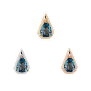 Alaia - London Blue Topaz - Threadless End Threadless Ends Buddha Jewelry