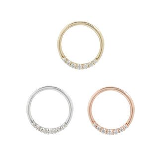 Audrey CZ Seamless Ring Seam Rings Buddha Jewelry